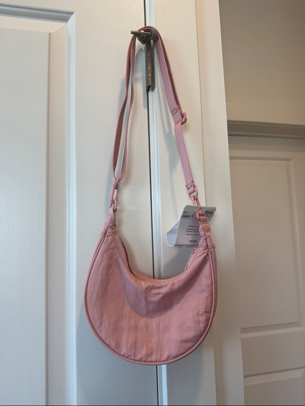 Cotton On Pink Crescent Mini Crossbody Bag